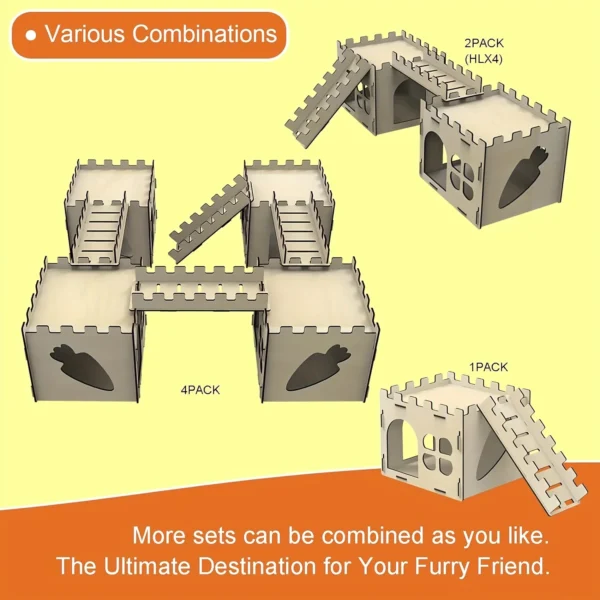 Rabbit Castle, Rabbit Hiding Place, Guinea Pig Rabbit, Totoro, Hedgehog, Detachable Habitat.