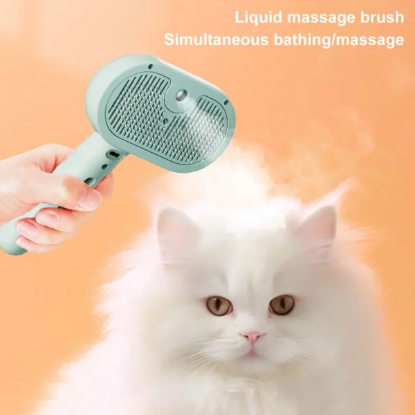 3 in 1 Cat Steam Brush Pet Spray Hair Removal Comb Cat Hair Brush.
