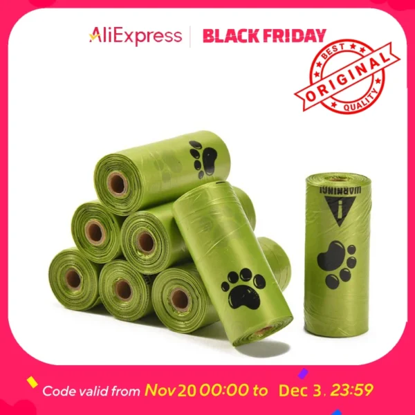Biodegradable Pet Waste Bags  - Extra Thick Poop Bags for Dogs & Cats