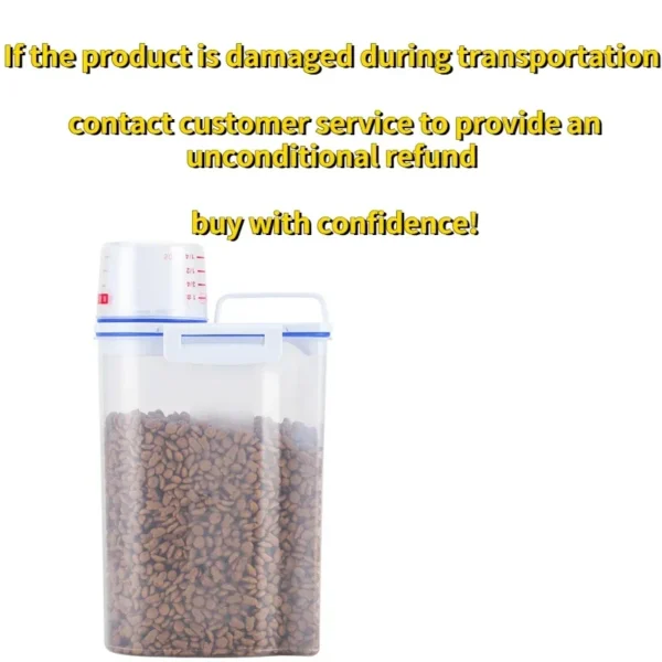 Premium Pet Food Storage Container with Airtight Seal - Durable Large Capacity.