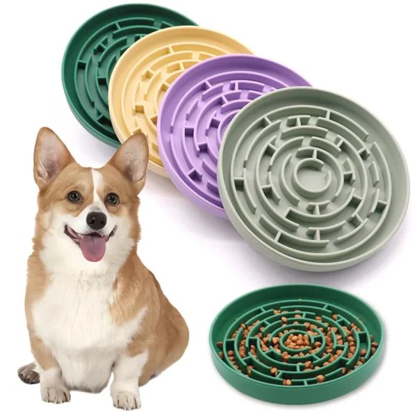 Pet Anti-choking Feeder Dog Food Bowl Pet Supplies Licking Plate Cutlery