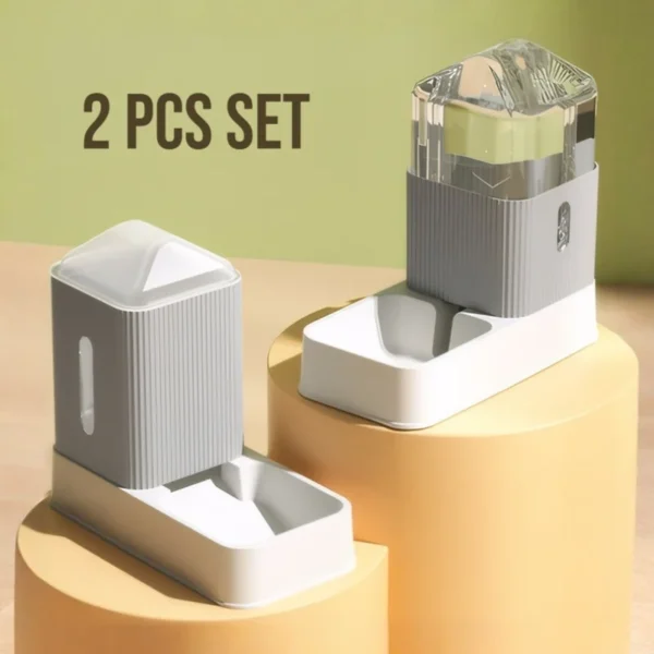 3.5L Large Capacity Automatic Dog Cat Feeder And Water Dispenser.